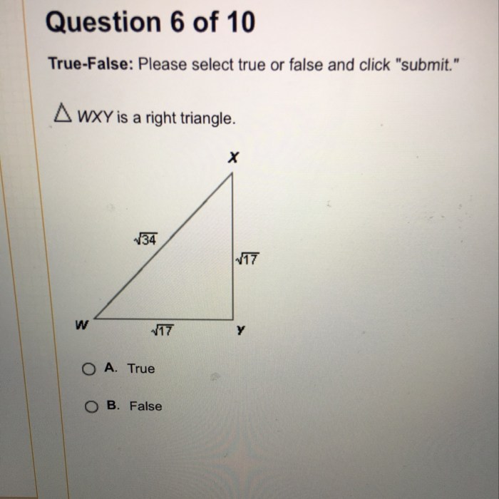 Wxy is a right triangle