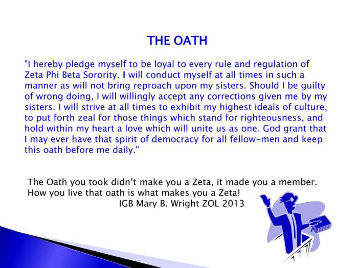 Zeta phi beta closing prayer