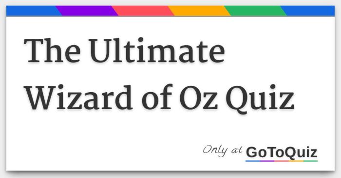 Wizard of oz trivia questions