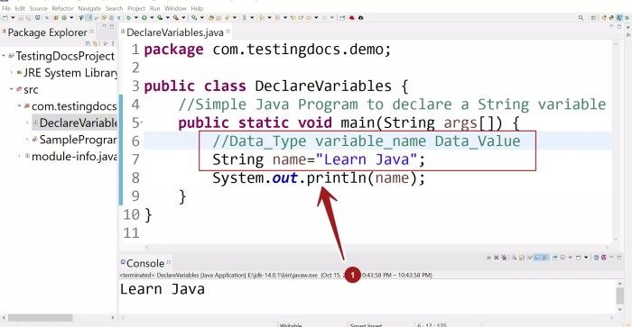 Declare a variable temperature and initialize it to 98.6.