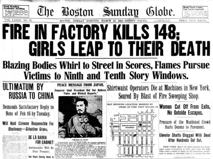 Primary sources triangle shirtwaist factory fire